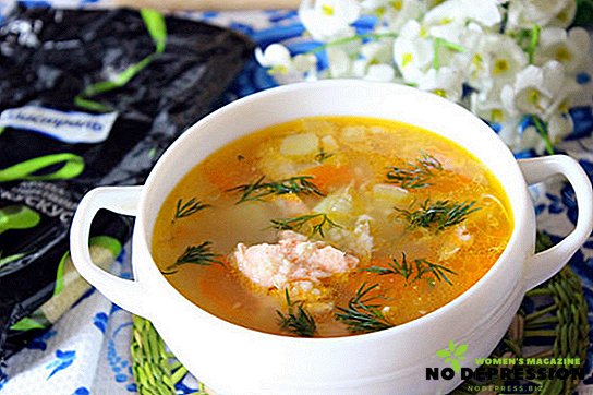 Four recipes for salmon fish soup