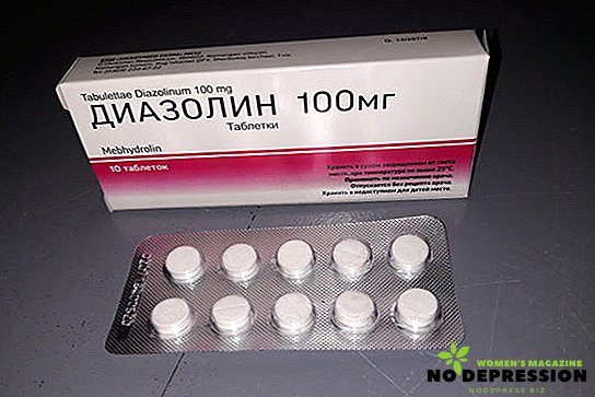 Tablet Diazolin kullanımı için talimatlar