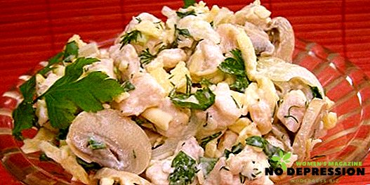 איך לבשל סלט עם עוף ופטריות