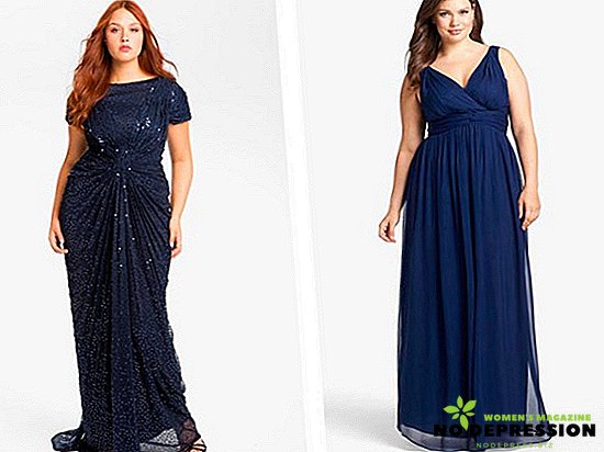 Gaun elegan untuk wanita gemuk untuk peringatan: ulasan, foto, kiat memilih
