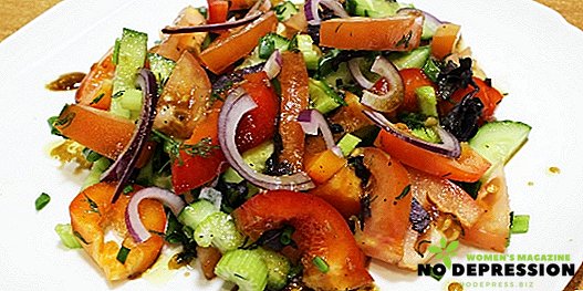 Pakāpeniskas receptes vienkāršiem, bez piepūles salātiem
