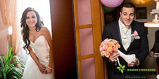 Vicces forgatókönyvek menyasszonyi ár az esküvőn modern stílusban.