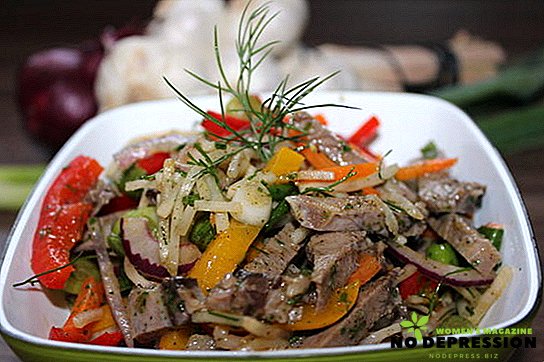 Recipes for festive salads with beef tongue
