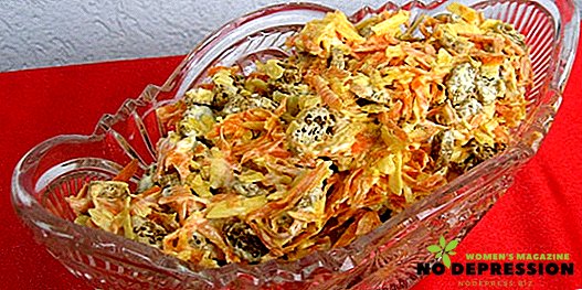 スモークチキンと韓国のニンジンの最もおいしいサラダのレシピ