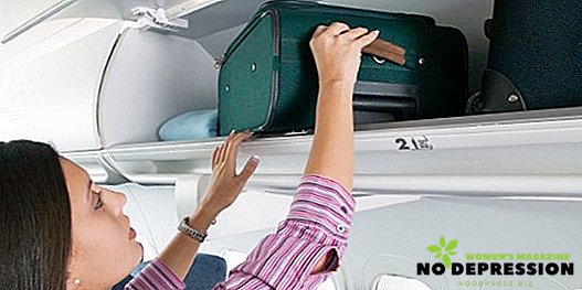 Beg tangan dalam pesawat: saiz dan berat badan yang biasa