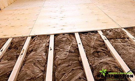 Technology of floor insulation below and above in a wooden house