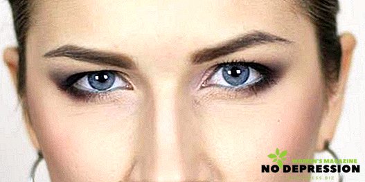 Vellykkede sminkealternativer for øyet med et hengende øyelokk